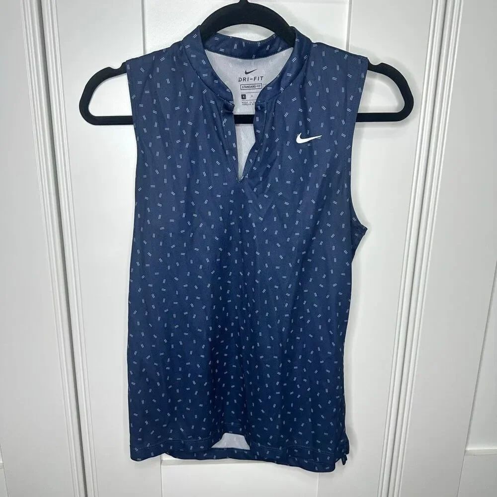 Nike Small Sleeveless V Neck Navy (c1)